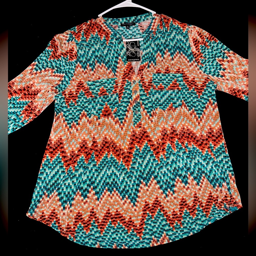 Ava & Grace Size 1X women blouse